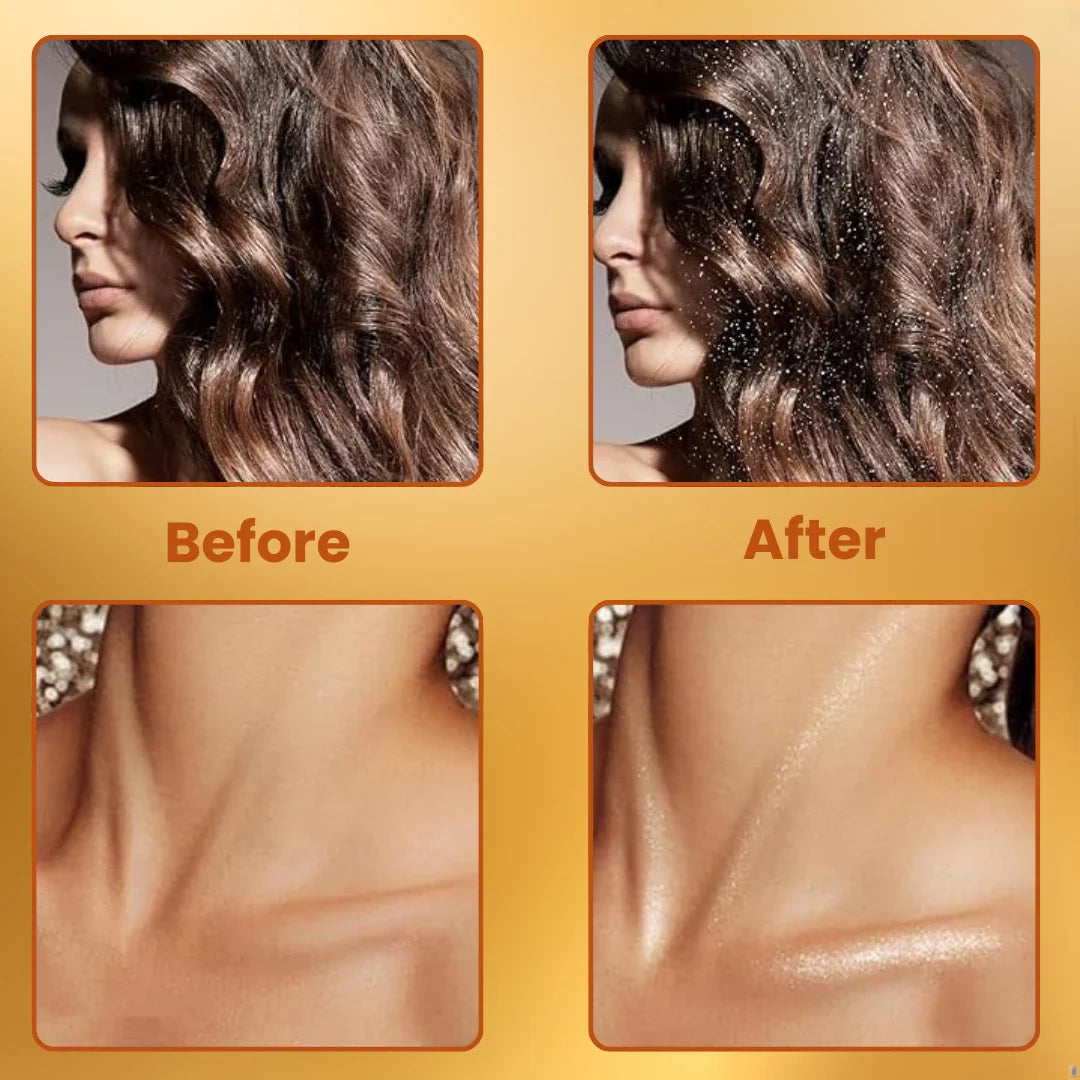 3 In 1 Silver Glitter Spray For Hair, Body & Dress