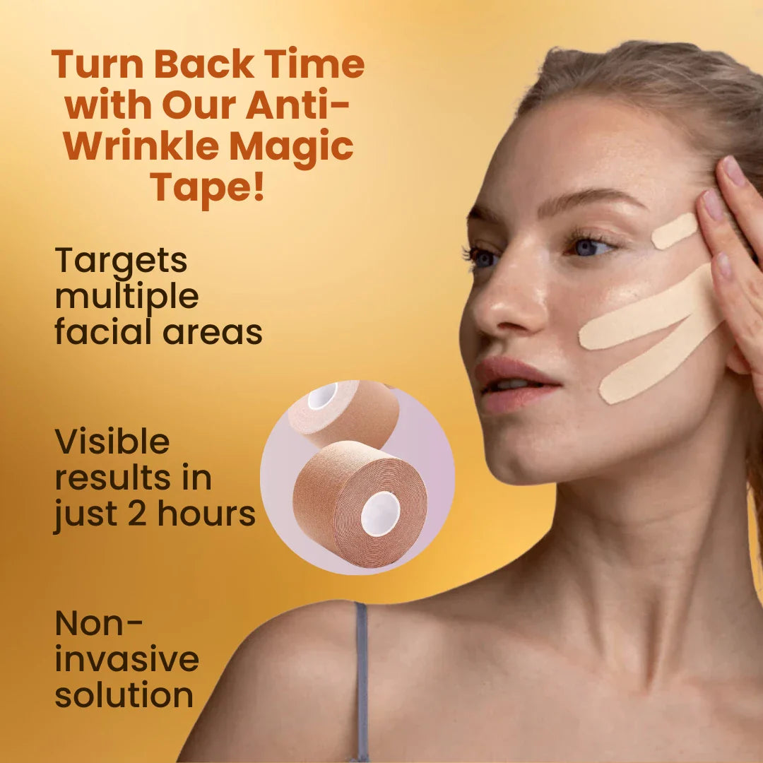 Facial Lift Nirvana Korean Tapes - Anti Wrinkle | Botox Alternative | No Chemicals - 5 Meter