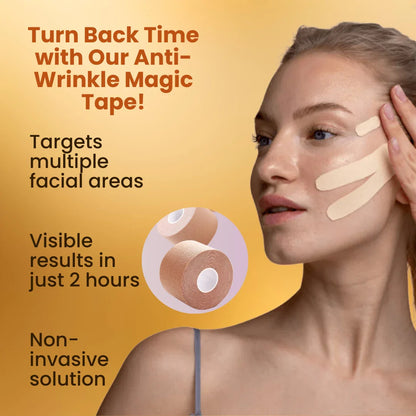 Facial Lift Nirvana Korean Tapes - Anti Wrinkle | Botox Alternative | No Chemicals - 5 Meter