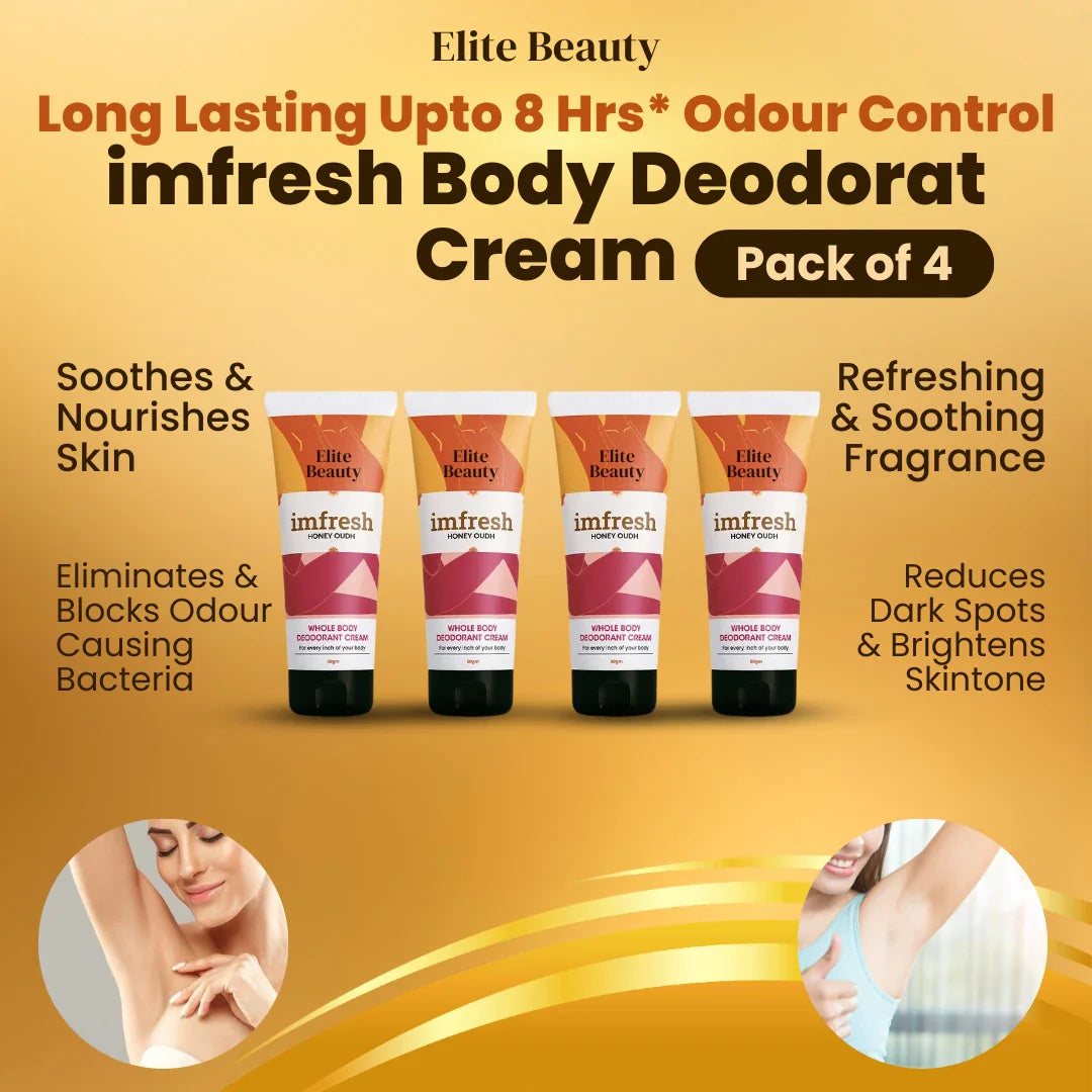 Elite Beauty imfresh Honey Oudh 8 hours Body Odour Control Deodrant Cream
