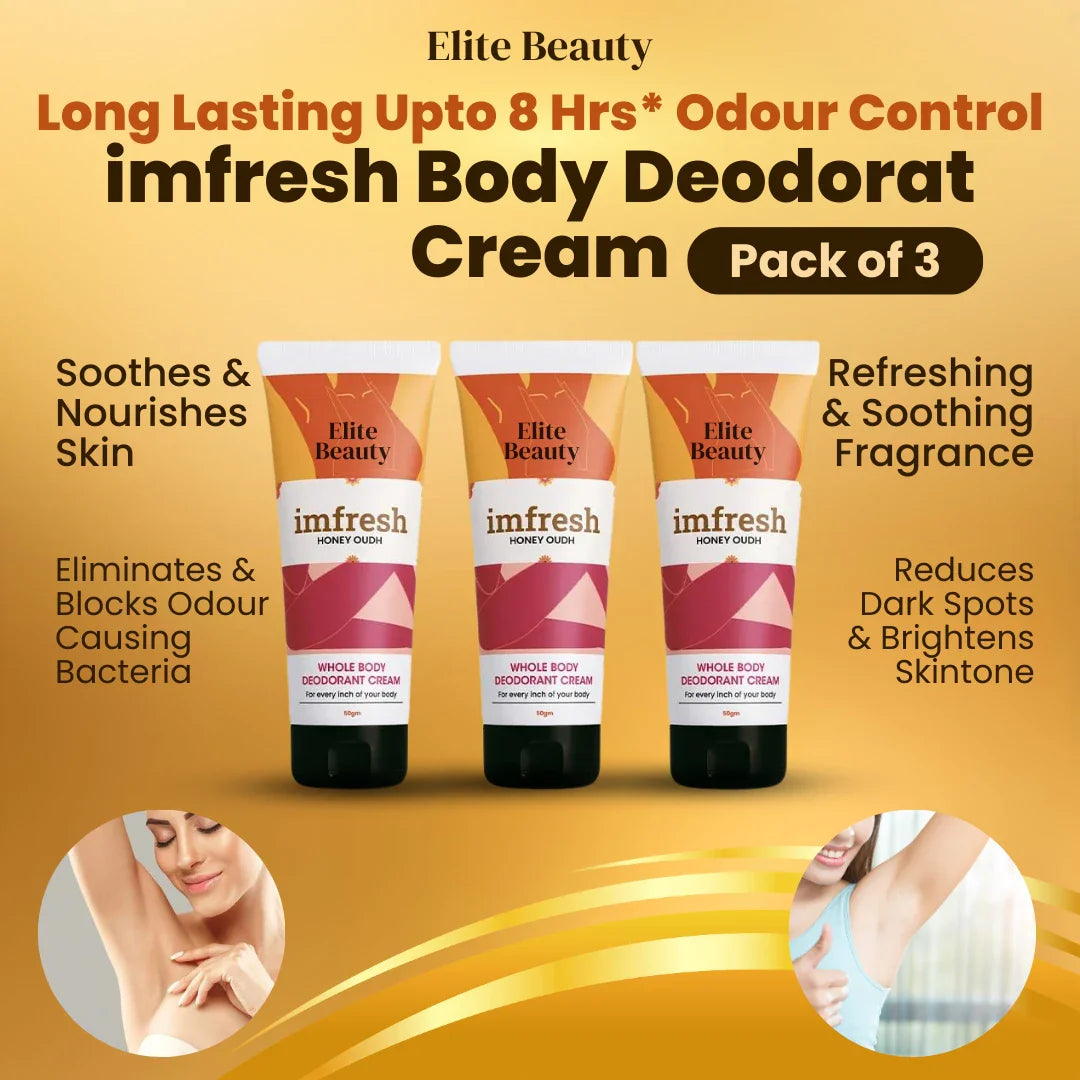Elite Beauty imfresh Honey Oudh 8 hours Body Odour Control Deodrant Cream