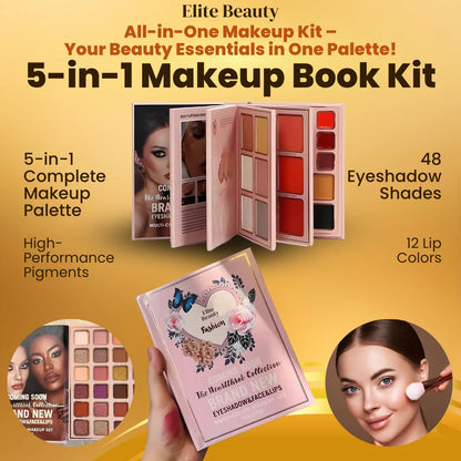 Elite 5 In 1 Makeup Book - Imported from Korea By Elite Beauty
