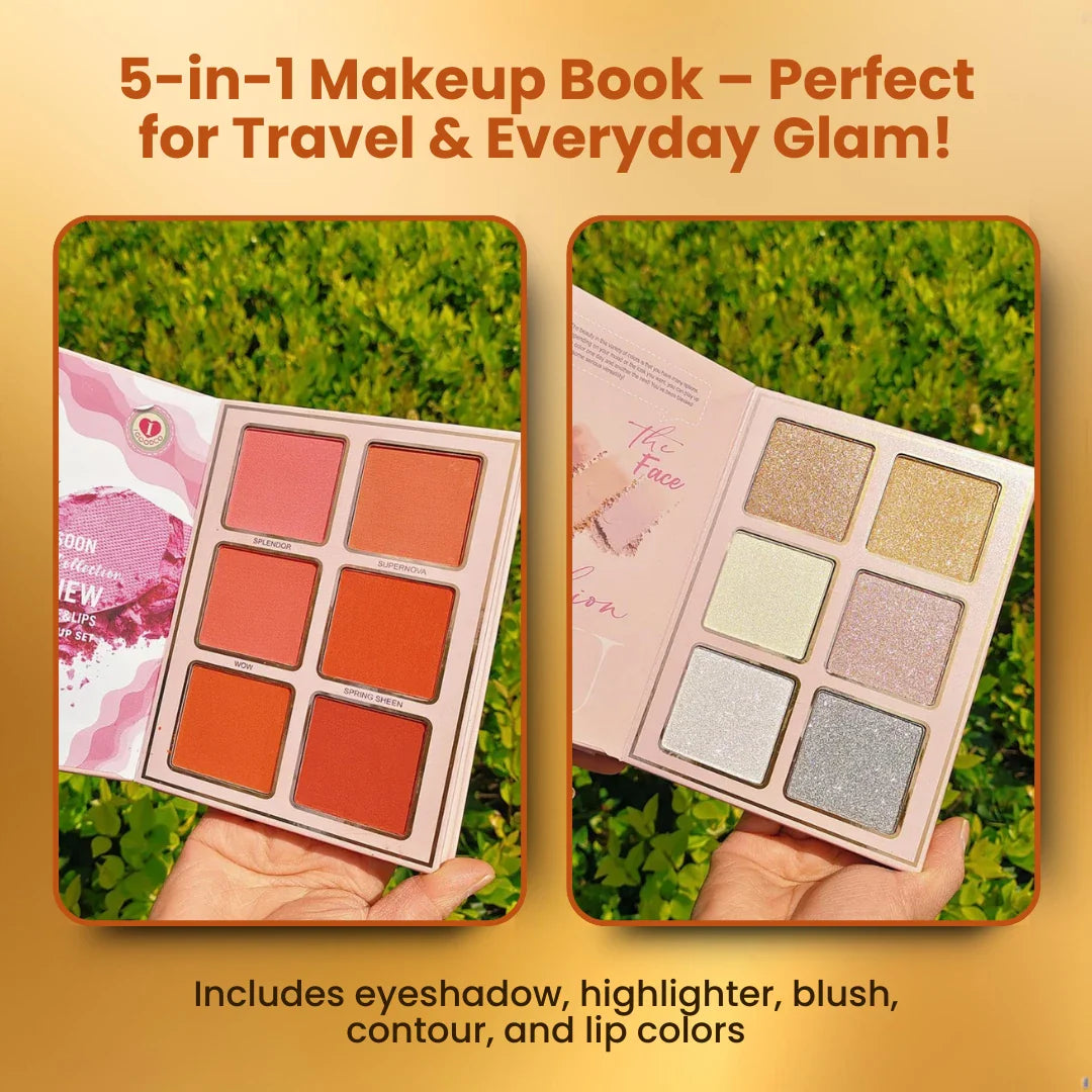 Elite 5 In 1 Makeup Book - Imported from Korea By Elite Beauty