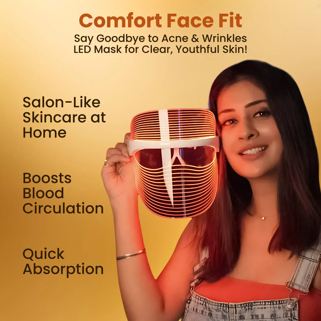 3 in 1 LED Therapy Face Mask - Korean Made (1 Year Product Warranty)