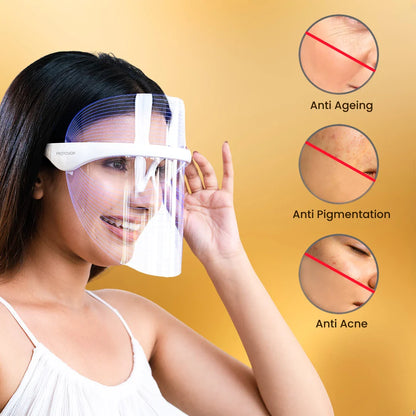 3 in 1 LED Therapy Face Mask - Korean Made (1 Year Product Warranty)