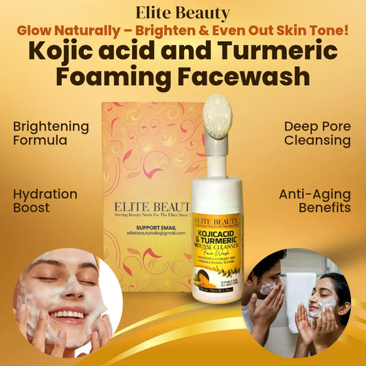 Kojic acid and Turmeric (Haldi) Foaming Facewash