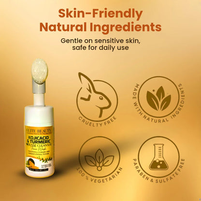 Kojic acid and Turmeric (Haldi) Foaming Facewash
