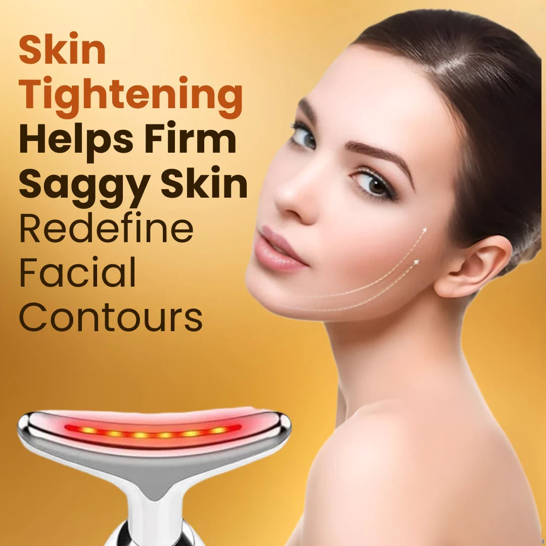 LED Face & Neck Therapy Massager : Imported From South korea