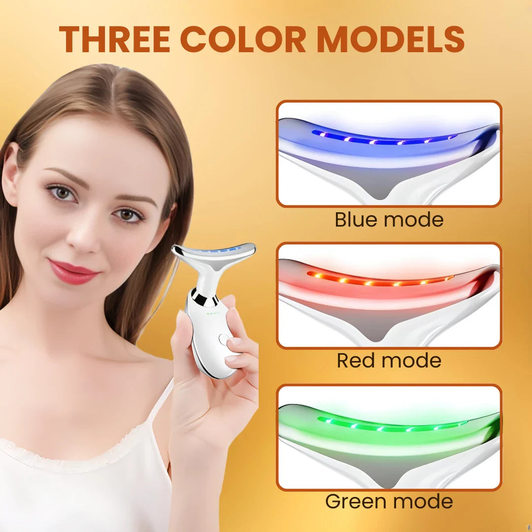 LED Face & Neck Therapy Massager : Imported From South korea