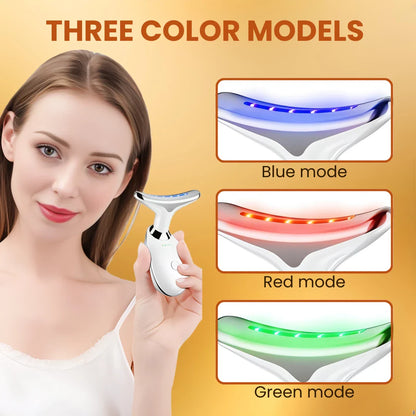 LED Face & Neck Therapy Massager : Imported From South korea