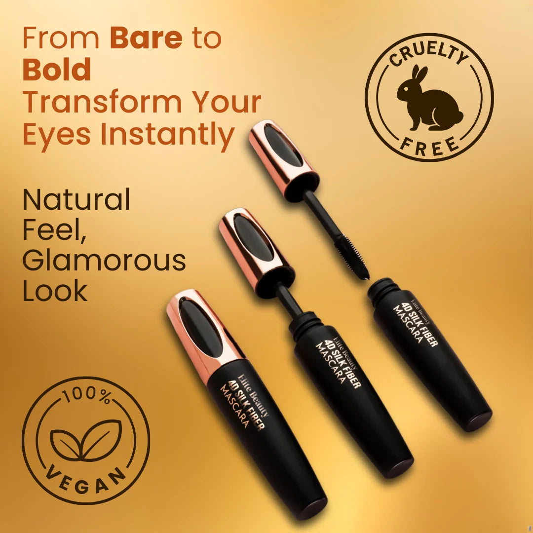 Elite beauty 4D Silk Fiber Mascara - Pack of 2