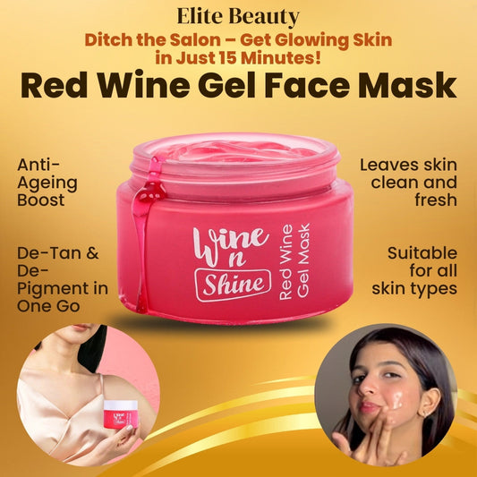 Red Wine Gel Face Mask