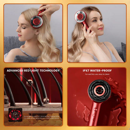 3 in 1 Red Light Therapy Hair Rejuvenation Oil Applicator & Comb