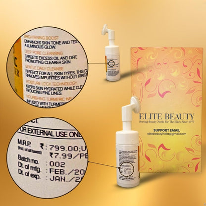 Kojic acid and Turmeric (Haldi) Foaming Facewash