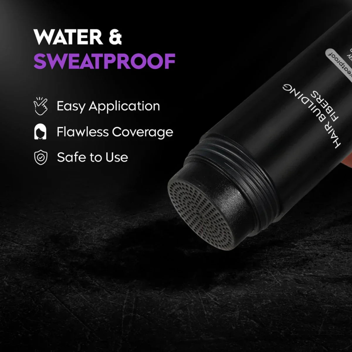 Elite Beauty Hair Thickening Fibers - Black